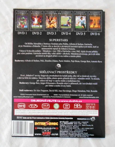 DVD Historie fotbalu 5 Nejlepší sport na Zemi - DVD NEVYBALENÉ