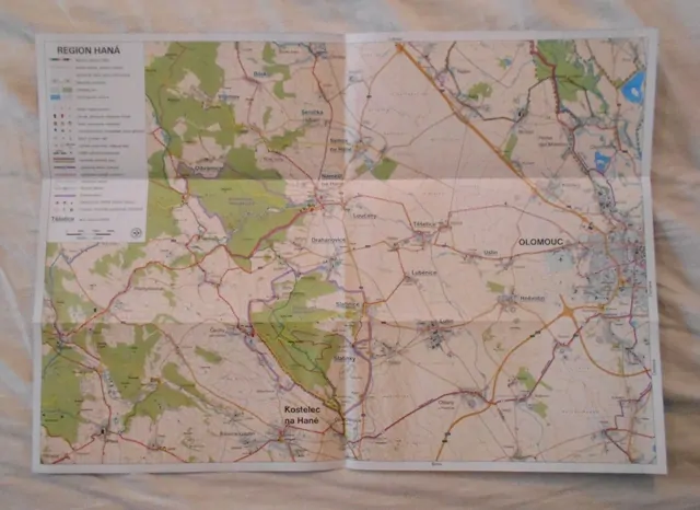 Mapa Region Haná Mikroregion Kosířsko - rok 2004