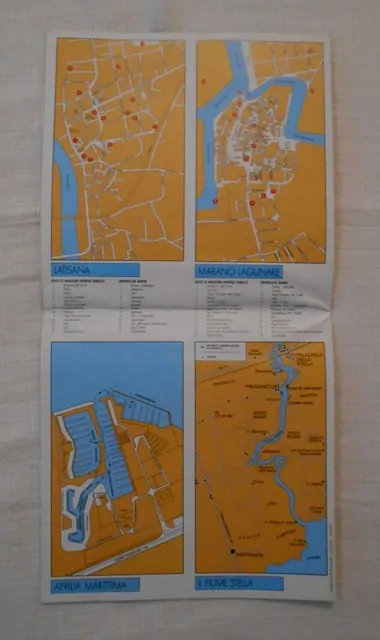 Map Lignano Sabbiadoro is Life - mapa Lignano Sabbiadoro - Itálie 1989