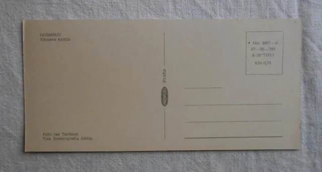 Pohlednice Olomouc Výstava květin - 7 x 14,9 cm barevná nepoužitá