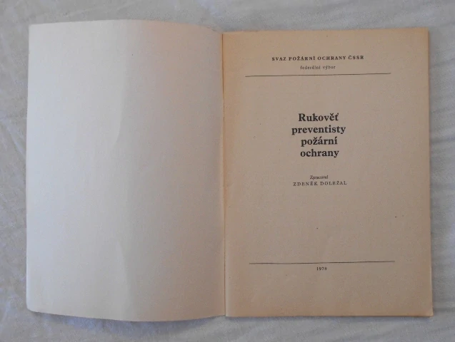 Zdeněk Doležal - Rukověť preventisty Požární ochrany - 1978