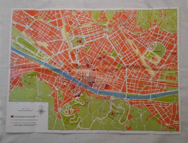 Mapa - Die Stadt Florenz - německy