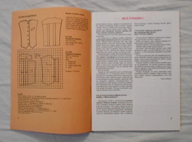Časopis Šijeme - Ateliér Květen 136 - číslo 1/1992