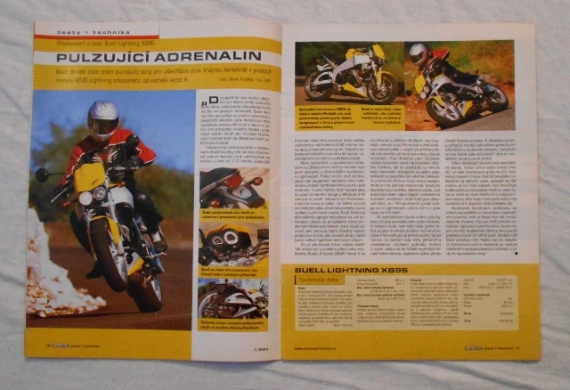 Časopis Motocykl rok 2003 číslo 1 Leden