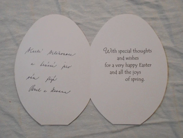 Přání k velikonocům For You at Easter - USA - cca. 2000