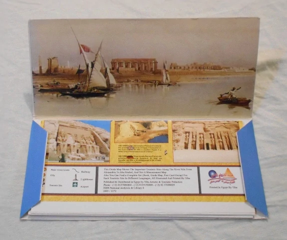 Propagační turistická mapa Egypt - The Nile Map / Der Nil - 2003