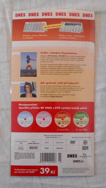 DVD Hubněte s Mf Dnes 2008 3 - DVD NEVYBALENÉ