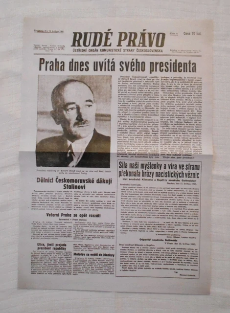 Replika deníky květen 1945 - výběr titulních listů