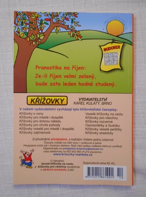 Křížovky pro všechny rok 2025 číslo 10