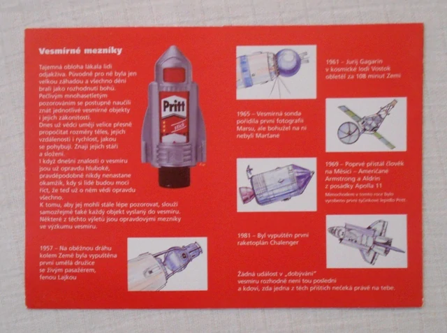 Rozvrh hodin reklamní barevný Pritt Letový plán na rok 2002/3