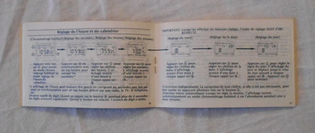 Návod Digitální hodinky Casio Module No. 415 / s domácím českým překladem / - 80. léta