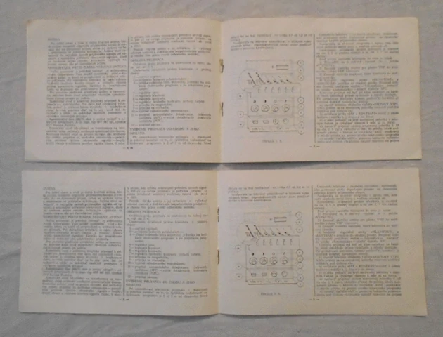 Návod k obsluze a technické podklady televizor Rubin Tesla - 1988