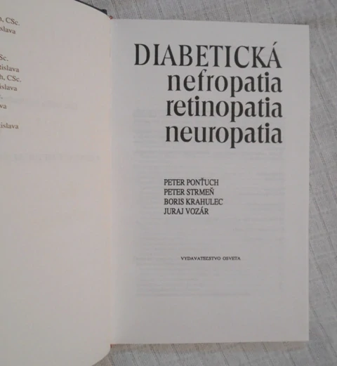Diabetická nefropatia retinopatia neuropatia - 1993 / ve slovenštině /