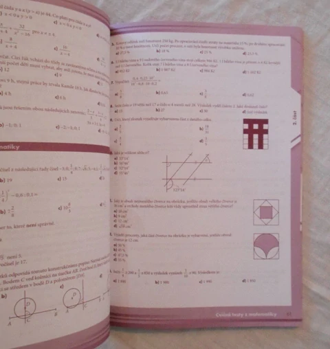 Testy Příprava na střední školy - Český jazyk, Matematika, Studijní předpoklady - 2013