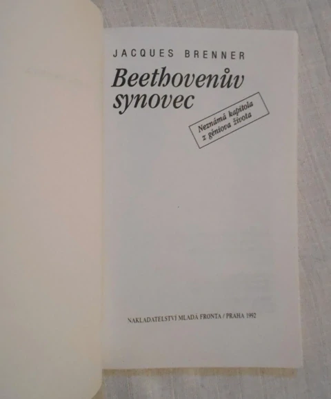 Jacques Brenner - Beethovenův synovec - Mf 1992