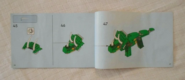 Lego Creator 3v1 31058 Ceratopsid návod - Lego 2022 / JEN NÁVOD /