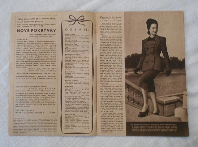 Časopis Malé módy Května číslo 9 / 1947