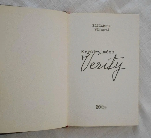 Elizabeth Weinová - Krycí jméno Verity - 2015