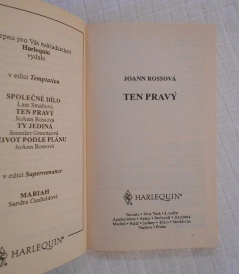 JoAnn Rossová - Ten pravý - Harlequin 1993