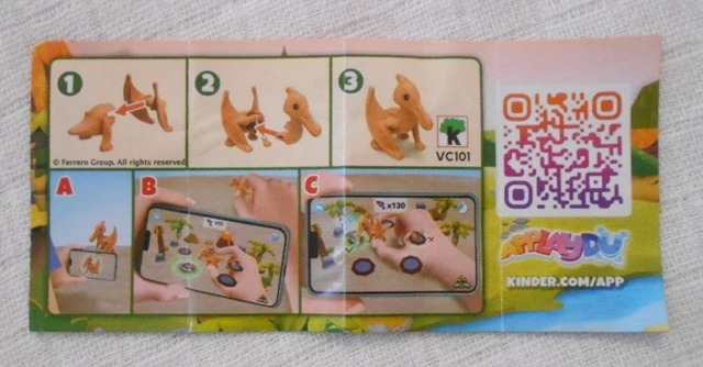 Průvodní lístek Kinder Surprise Natoons VC101 - originál