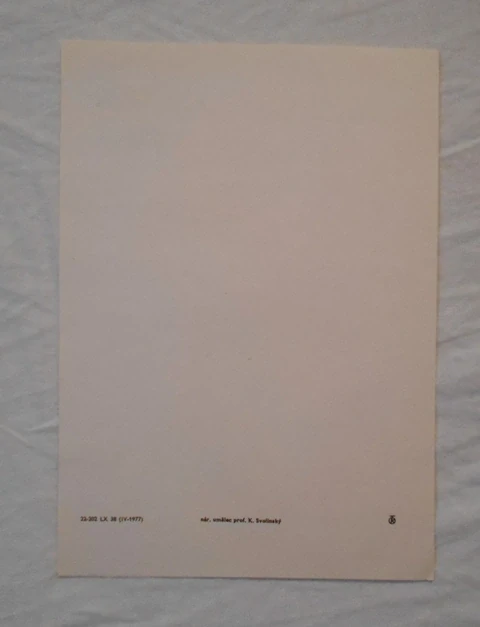 Telegram - K. Svolinský ilustrovaný doručovací formulář použitý - 1977