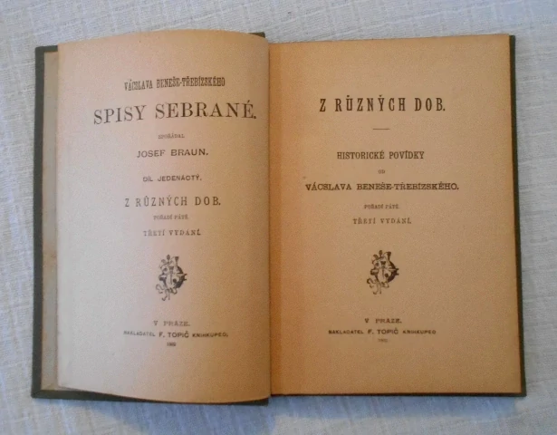 Václav Beneš Třebízský - Z různých dob pořadí páté - 1902
