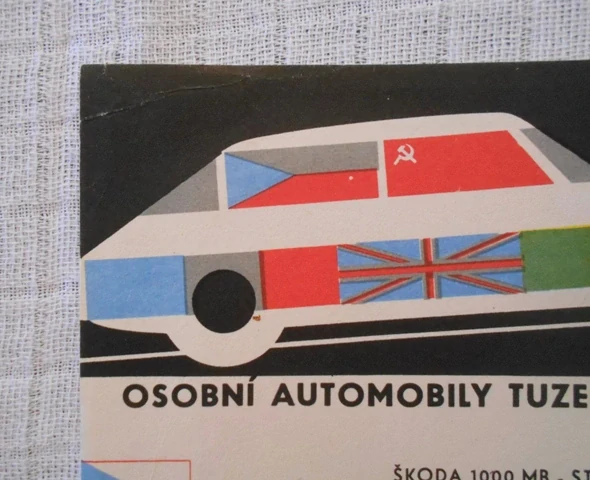 Leták Osobní automobily tuzemské i dovážené - Mototechna 1966