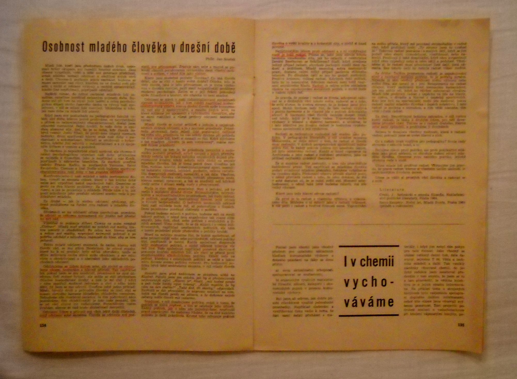 Časopis Zemědělská škola rok 1965 - 66 číslo 6