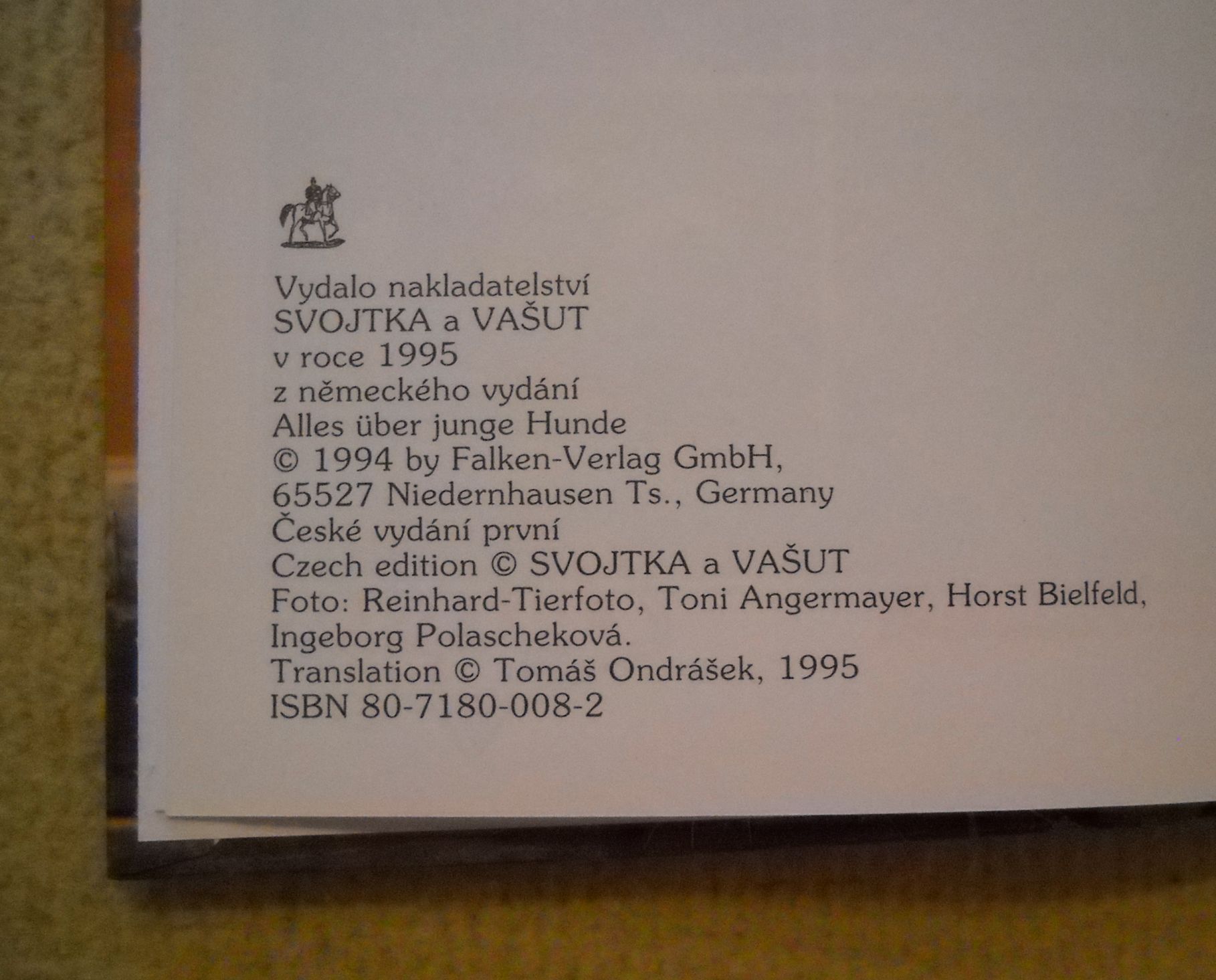 E.M. Bartenschlagerová - Máme doma štěně - 1995
