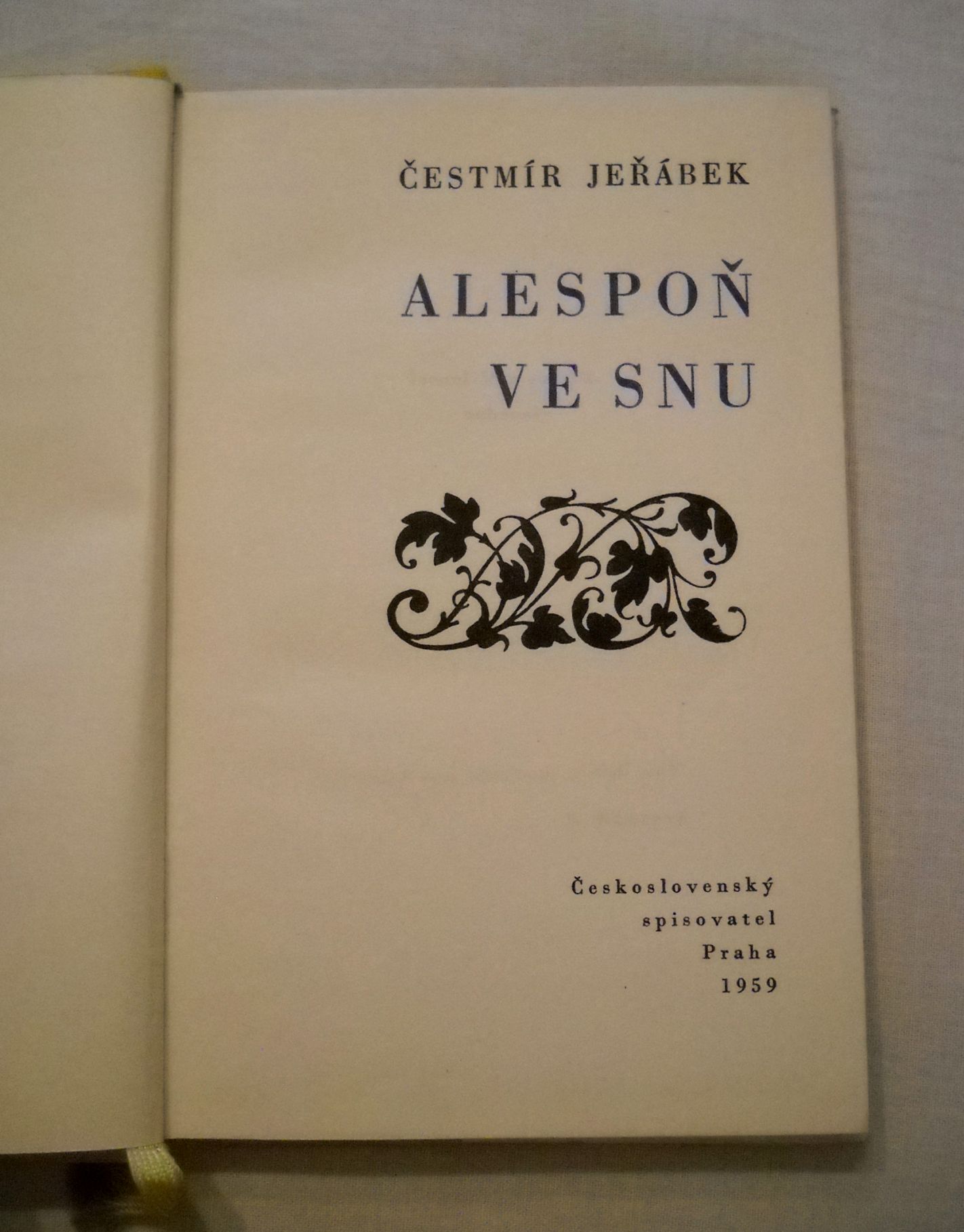 Čestmír Jeřábek - Alespoň ve snu - 1959