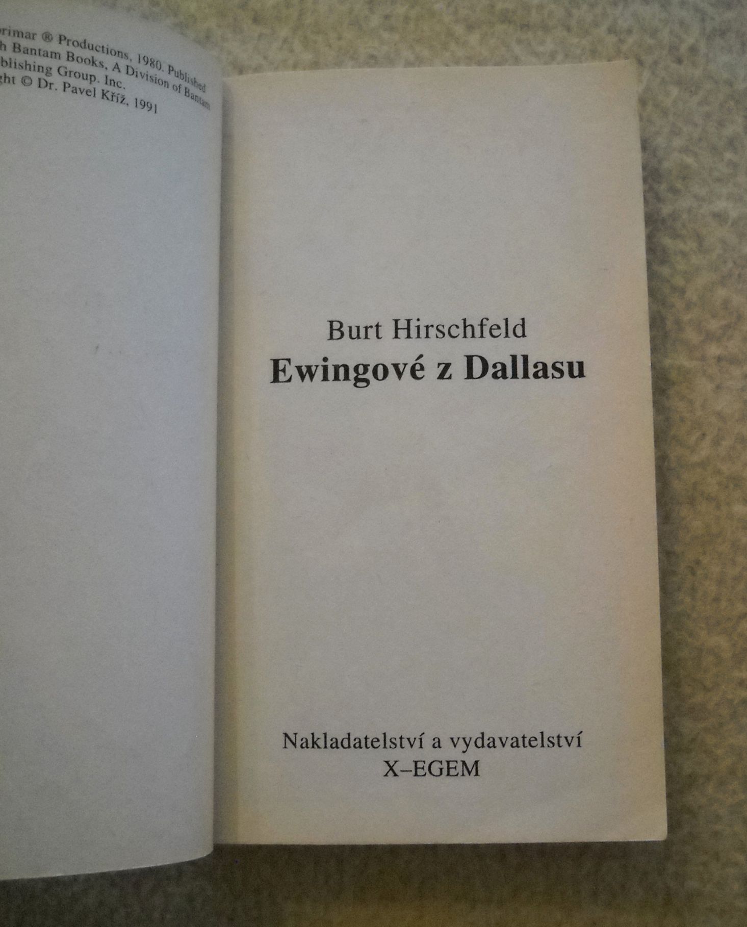 Burt Hirschfeld - Ewingové z Dallasu - 1992
