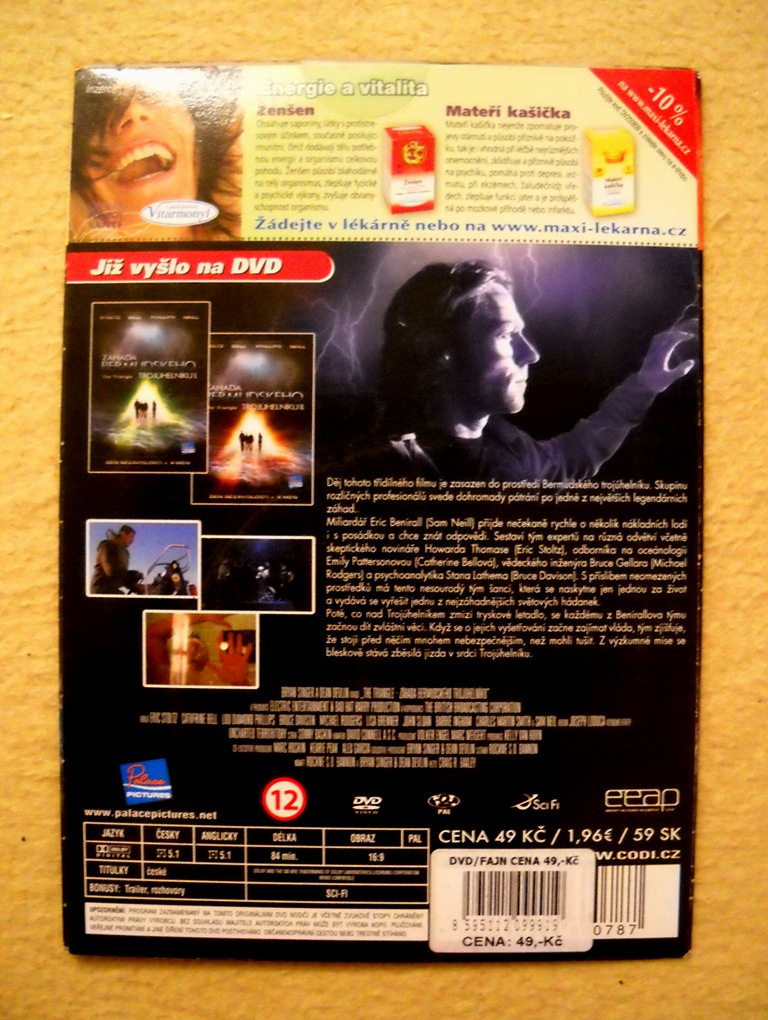 Záhada Bermudského trojúhelníku III. - sci-fi thriller - DVD NEVYBALENÉ