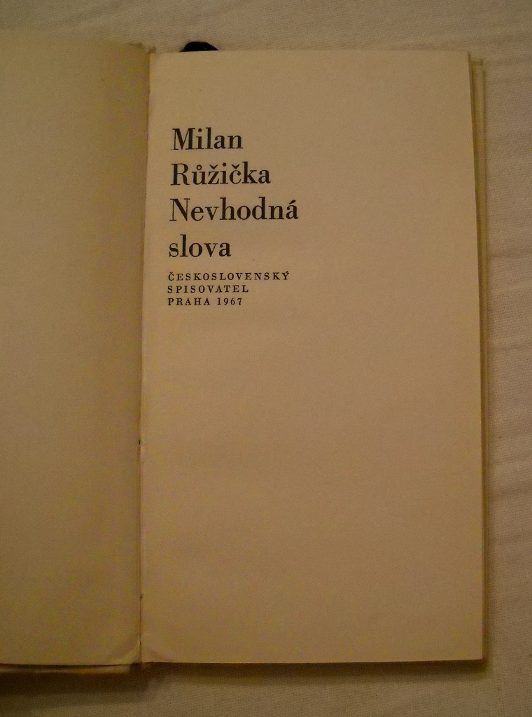 Gabriel Laub - Zkušenosti / Milan Růžička - Nevhodná slova - 1967