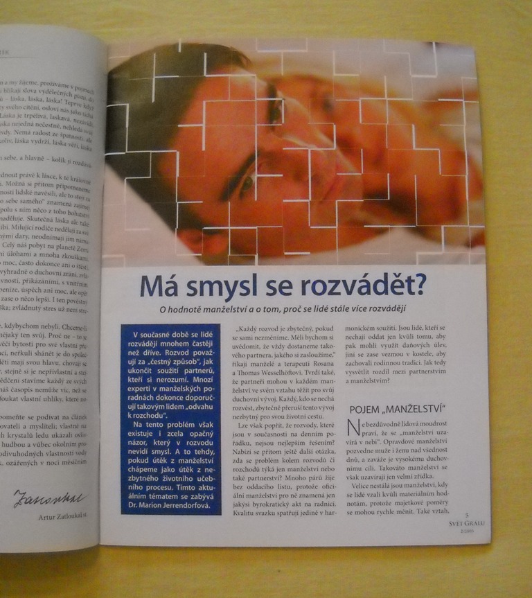 Časopis Svět Grálu rok 2005 číslo 2 - leden-březen