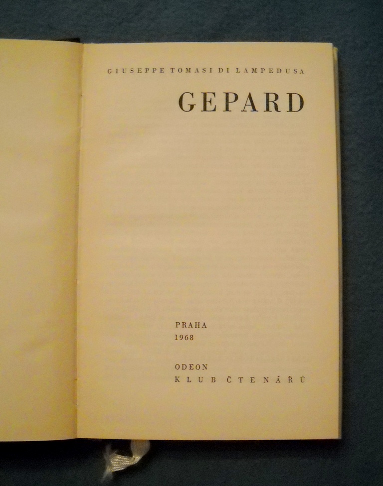 Giuseppe Tomasi di Lampedusa - Gepard - Odeon 1968