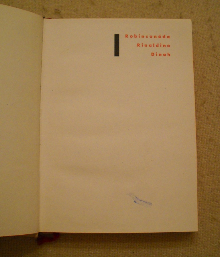 Karel Konrád - Robinsonáda Rinaldino Dinah - 1959