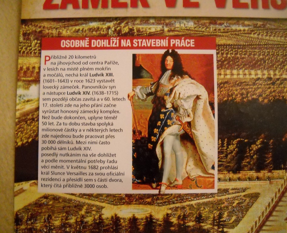 Plakát History Revue Speciál Zámek ve Versailles
