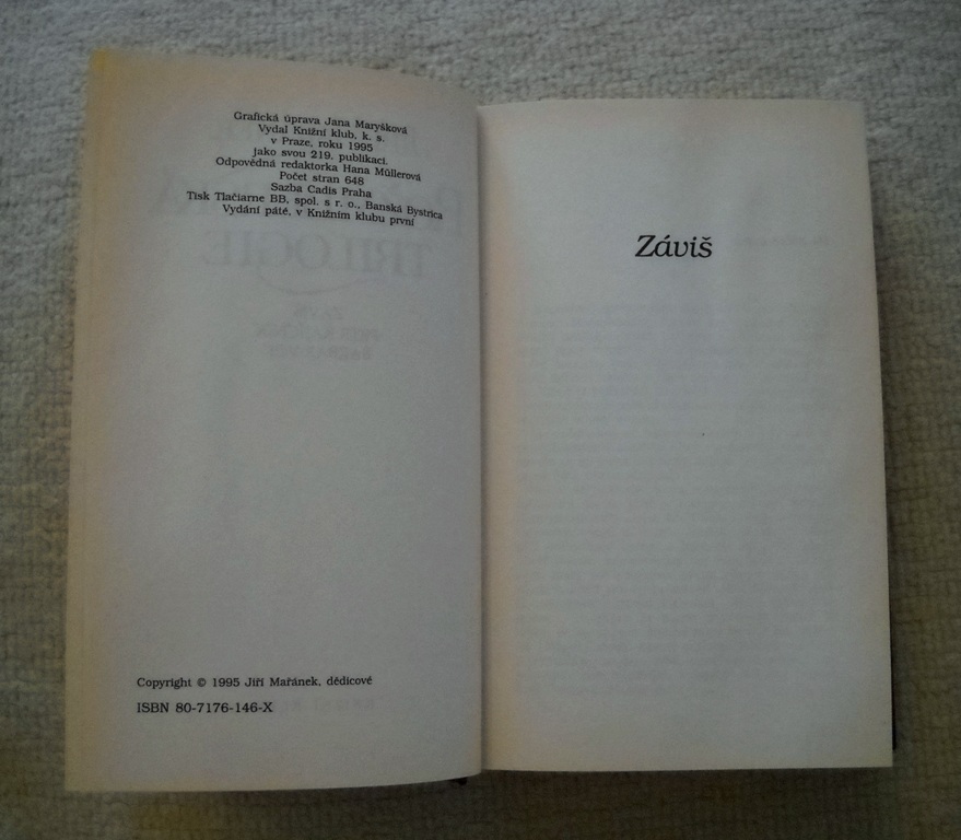 Jiří Mařánek - Rožmberská trilogie - 1995
