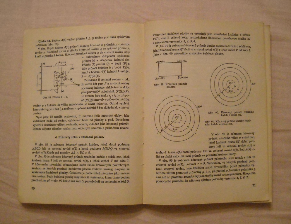 Technické kreslení pro II. ročník průmyslových škol stavebních - 1955