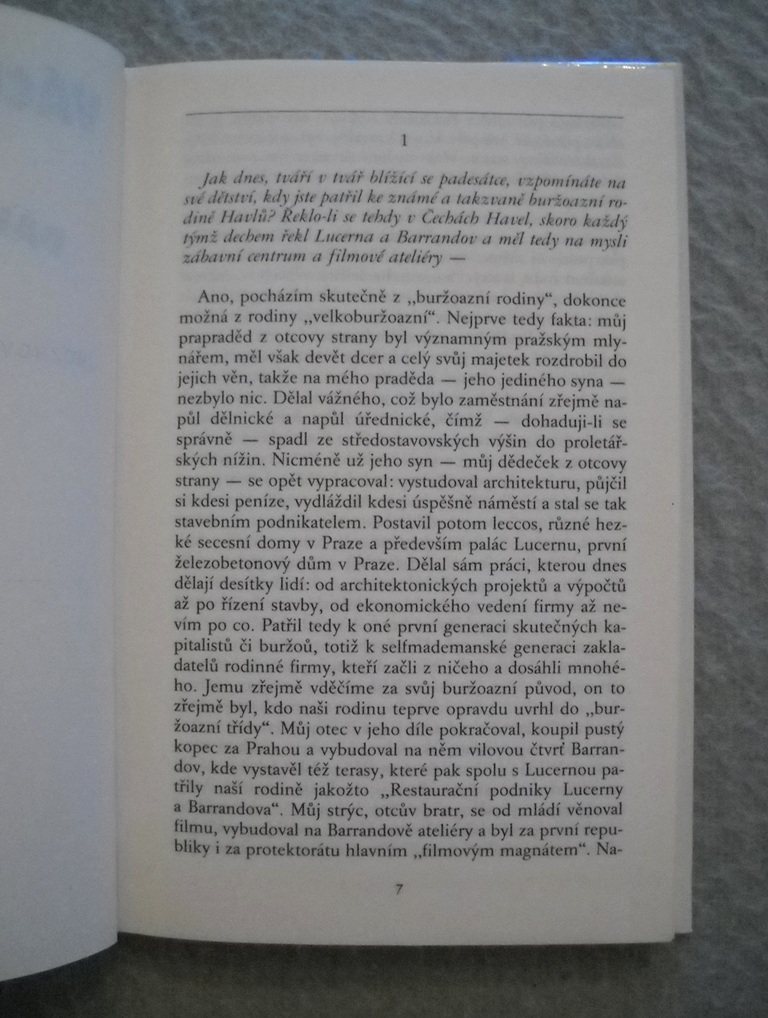 Václav Havel - Dálkový výslech ( rozhovor s Karlem Hvížďalou ) - 1990