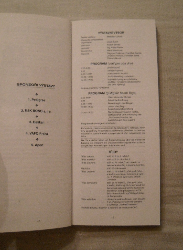 Mezinárodní výstava psů všech plemen - České Budějovice 2002