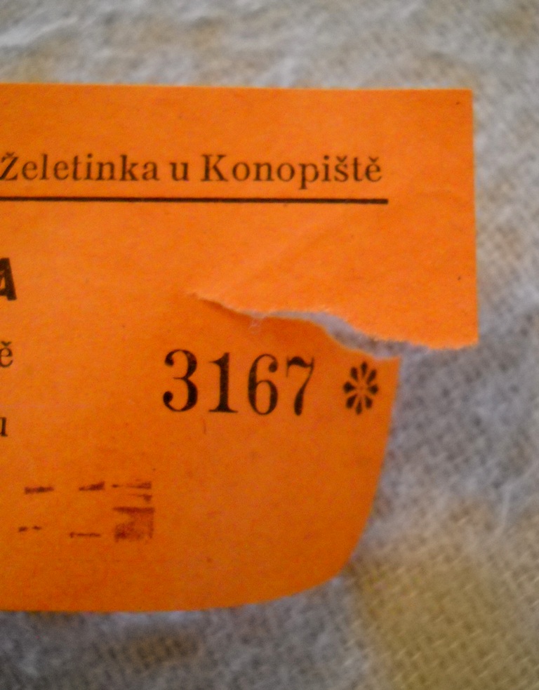 Vstupenka do zámku Konopiště - 2 Kčs