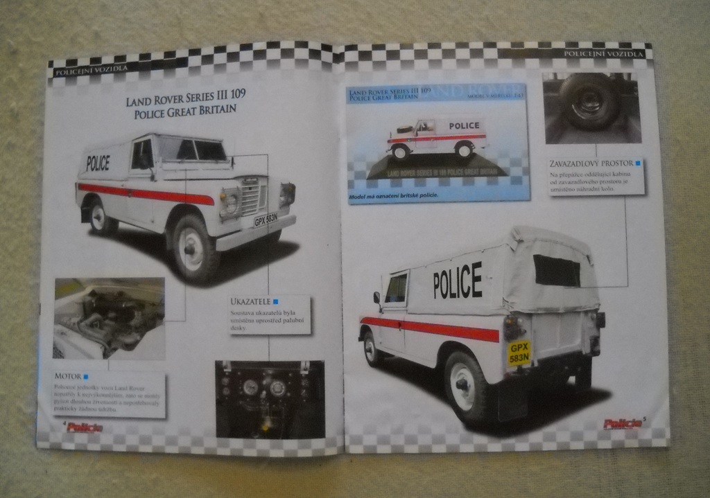 Časopis Policie Kolekce policejních vozidel č. 19 - bez modelu