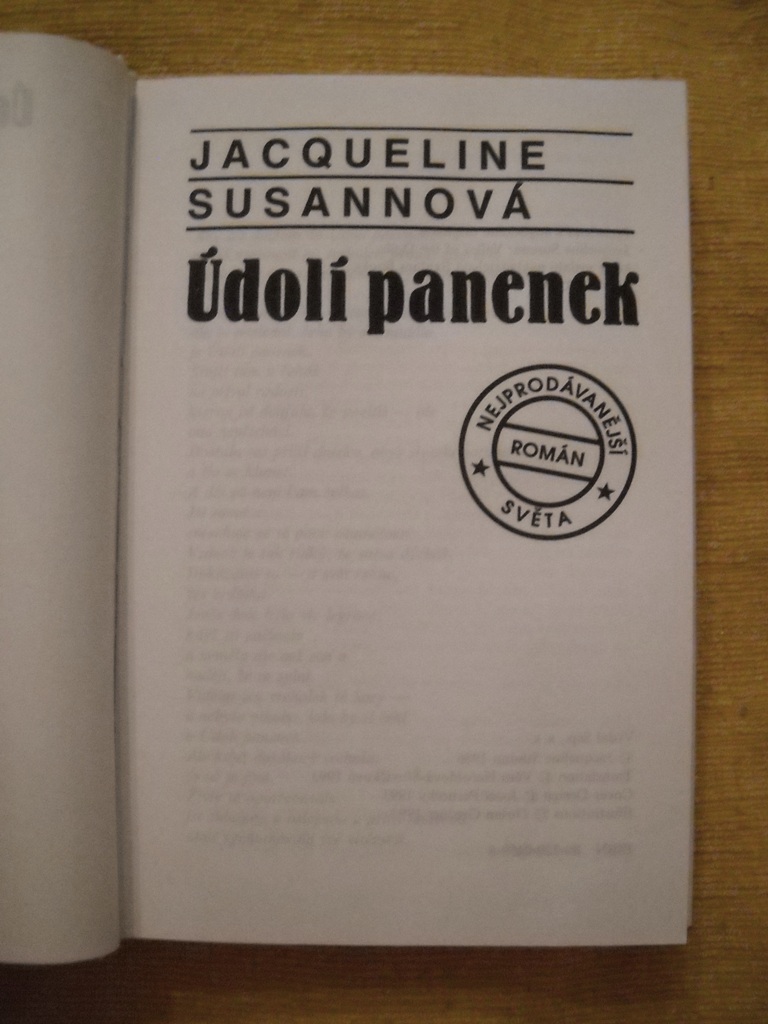 Jacqueline Susannová - Údolí panenek - 1993