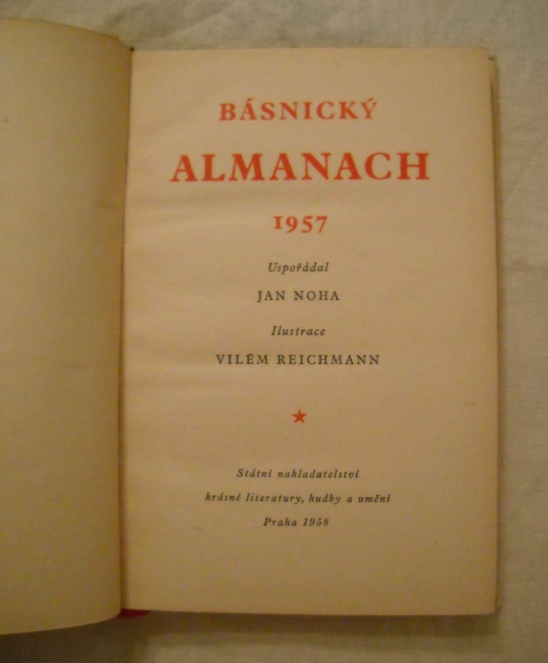 Básnický almanach 1957 - uspořádal Jan Noha