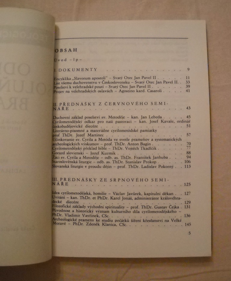L. Pokorný - Odkaz soluňských bratří - 1987