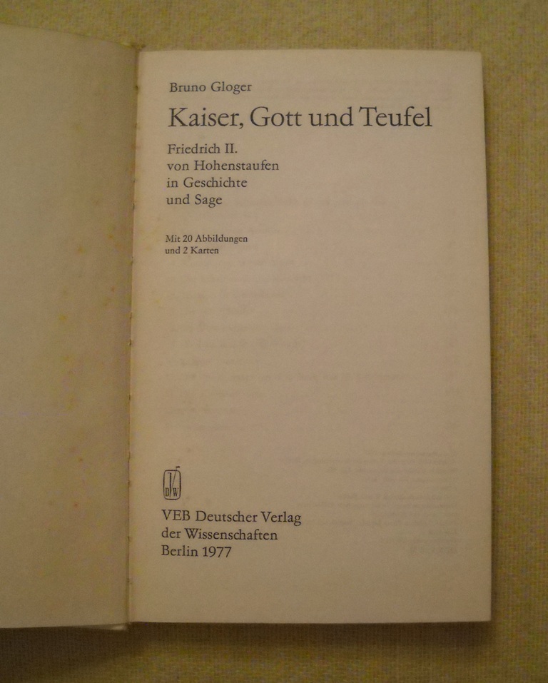 Bruno Gloger - Kaiser, Gott und Teufel - 1977