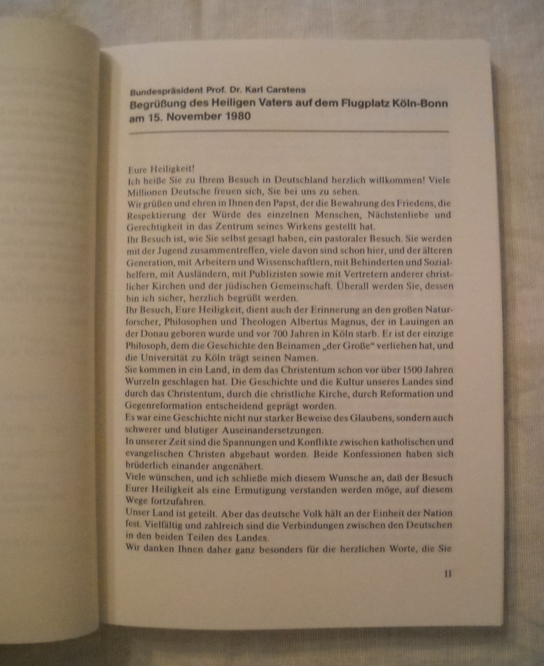 Papst Johannes Paul II. in Deutschland