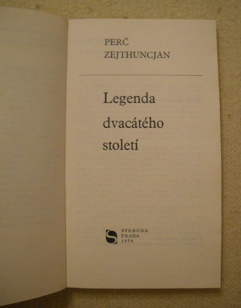 Perč Zejthuncjan - Legenda dvacátého století - Omnia 1979