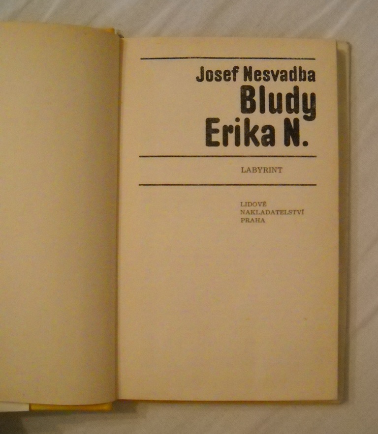 Josef Nesvadba - Bludy Erika N. - LN 1974